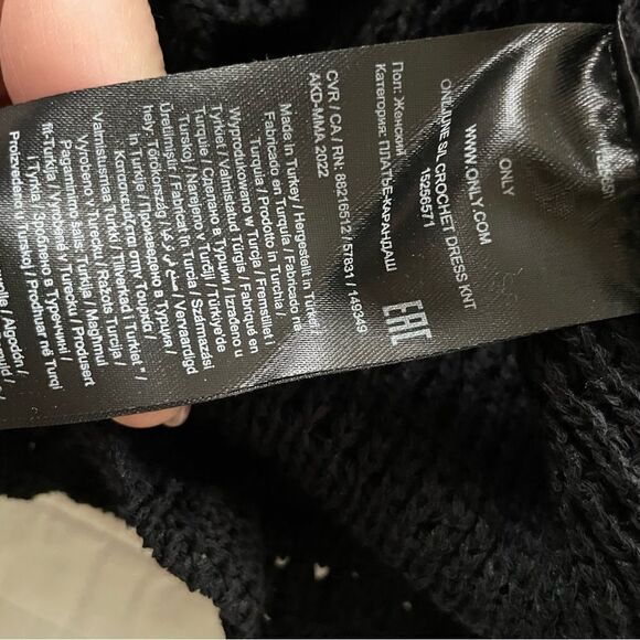 Only, Black Crochet Dress, New with Tags - Picture 11 of 14